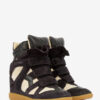 Bekett suède kalfsleren sneakers met sleehak