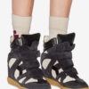 Bekett suède kalfsleren sneakers met sleehak