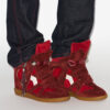 Bekett suède leren sneakers met sleehak Bekett suède leren sneakers met sleehak