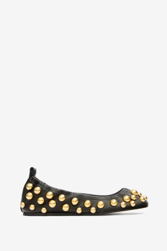 Belna leren ballerina’s met studs