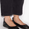 Belna leren ballerina’s met studs