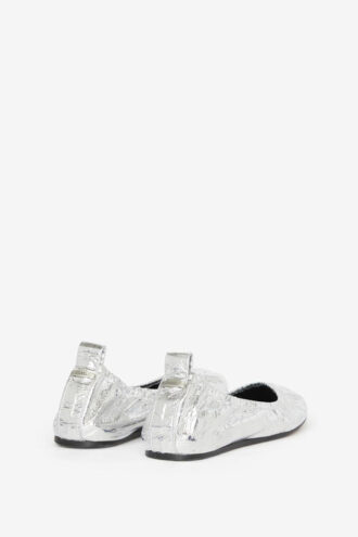 Belna Metallic ballerina’s van lamsleer