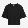 Ben katoenen T-shirt met schoudervullingen