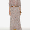 Besma Lange crêpe rok met print