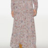 Besma Lange crêpe rok met print