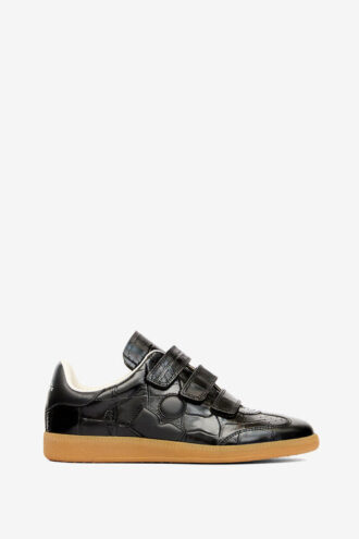 Beth lage leren sneakers met reliëf