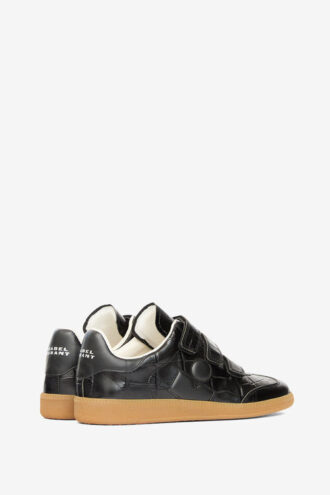 Beth lage leren sneakers met reliëf
