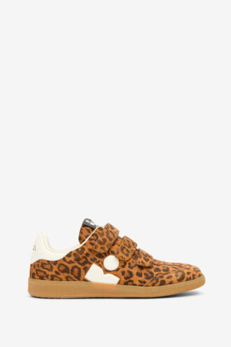 Beth lage sneakers van bedrukt suède kalfsleer