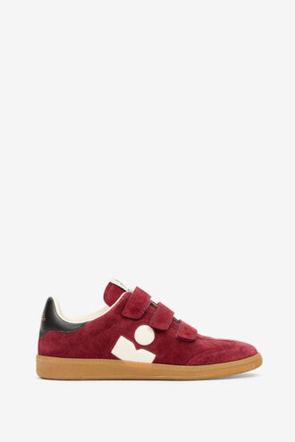 Beth lage sneakers van suède en kalfsleer