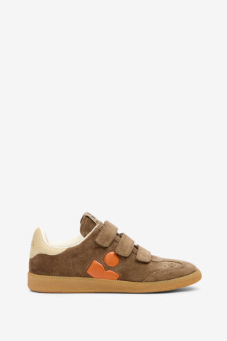 Beth lage sneakers van suède en kalfsleer