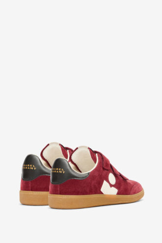 Beth lage sneakers van suède en kalfsleer