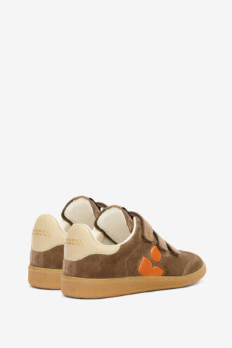 Beth lage sneakers van suède en kalfsleer