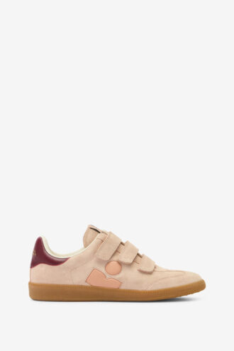 Beth lage sneakers van suède en leer