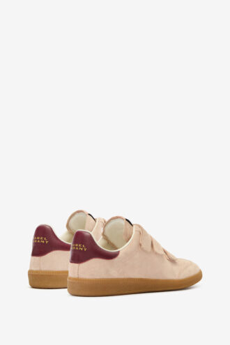 Beth lage sneakers van suède en leer