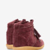 Bobby suède kalfsleren sneakers met sleehak