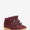 Bobby suède kalfsleren sneakers met sleehak