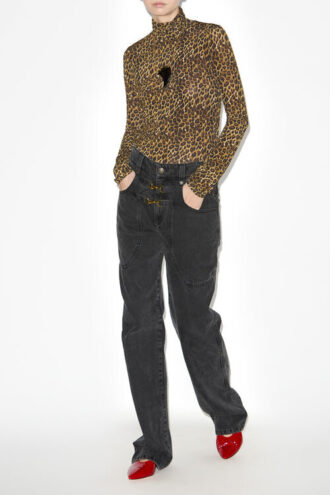 Brinley High-Rise Denim Broek
