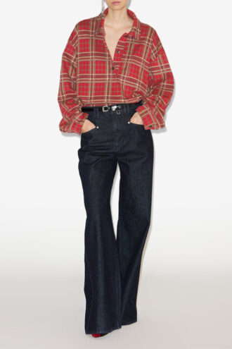 Bruna geruite blouse
