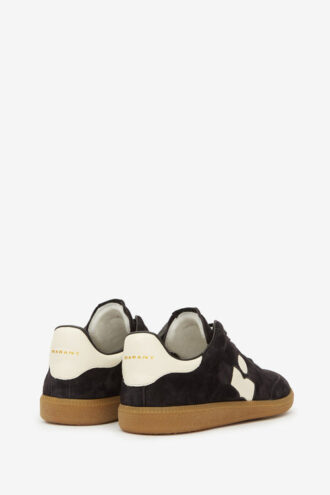 Bryce lage sneakers van suède kalfsleer