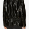 Caitlyn leren jas in bikerstijl