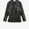 Caitlyn leren jas in bikerstijl
