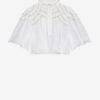 Carmen Top van gerimpeld katoenen voile
