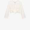 Carolia geplooide crêpe blouse