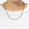 Casablanca ketting van messing met gouden afwerking