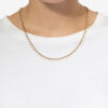 Casablanca ketting van messing met gouden afwerking