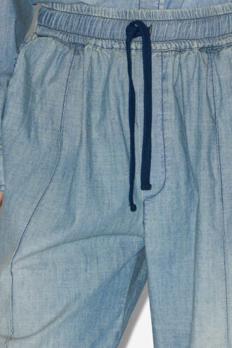 Catalia vloeiende chambray broek