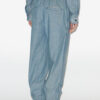 Catalia vloeiende chambray broek