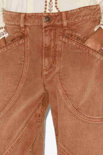 Catarina denim jeans met gestikte details