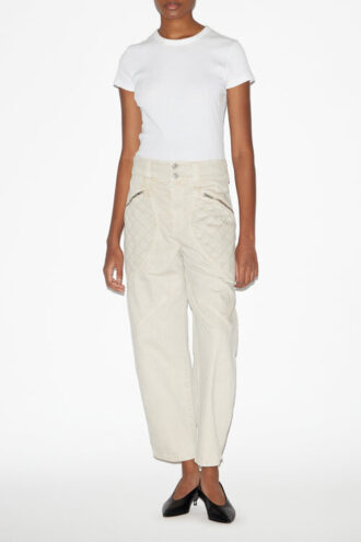 Catarina denim jeans met gewatteerde details