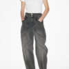 Catarina denim jeans met gewatteerde details