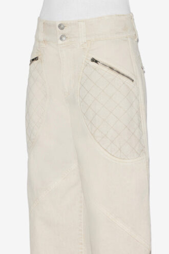 Catarina denim jeans met gewatteerde details