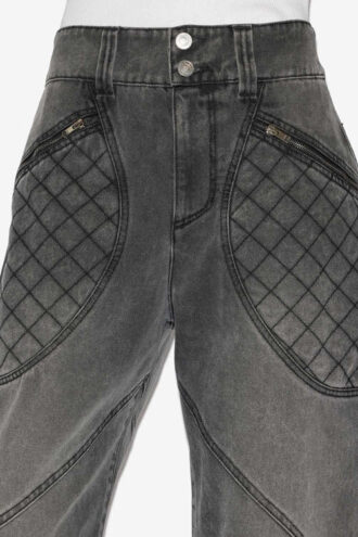 Catarina denim jeans met gewatteerde details