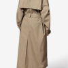 Chilma gestreepte katoenen trenchcoat