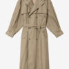 Chilma gestreepte katoenen trenchcoat
