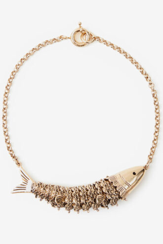 Choker ketting in de vorm van een riviervis