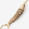Choker ketting in de vorm van een riviervis Choker ketting in de vorm van een riviervis