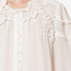 Christa katoenen blouse met plooien