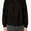 Christa katoenen blouse met plooien