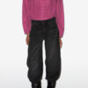Christa katoenen blouse met plooien Christa katoenen blouse met plooien