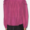 Christa katoenen blouse met plooien Christa katoenen blouse met plooien