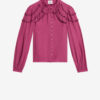 Christa katoenen blouse met plooien Christa katoenen blouse met plooien