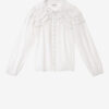 Christa katoenen blouse met plooien