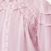 Christa katoenen voile blouse met ruches