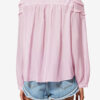 Christa katoenen voile blouse met ruches