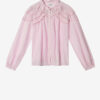Christa katoenen voile blouse met ruches