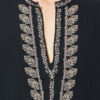 Cizalie geborduurde katoenen gaasblouse